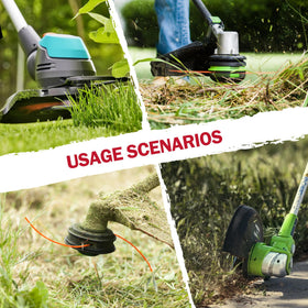MAZING line is great for lawn edging and garden weed control.