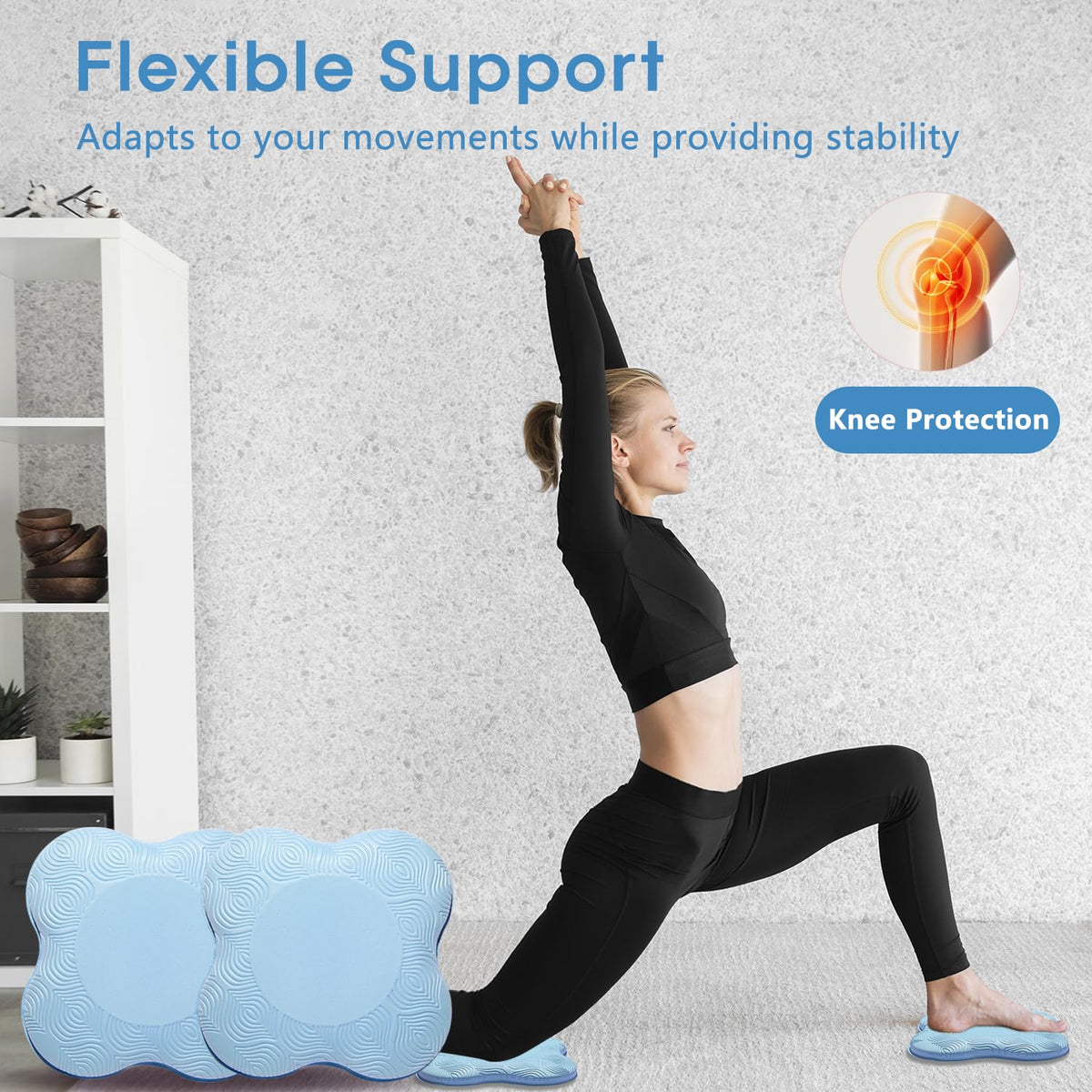 MBHKRRS ergonomic concave design fits knees and elbows