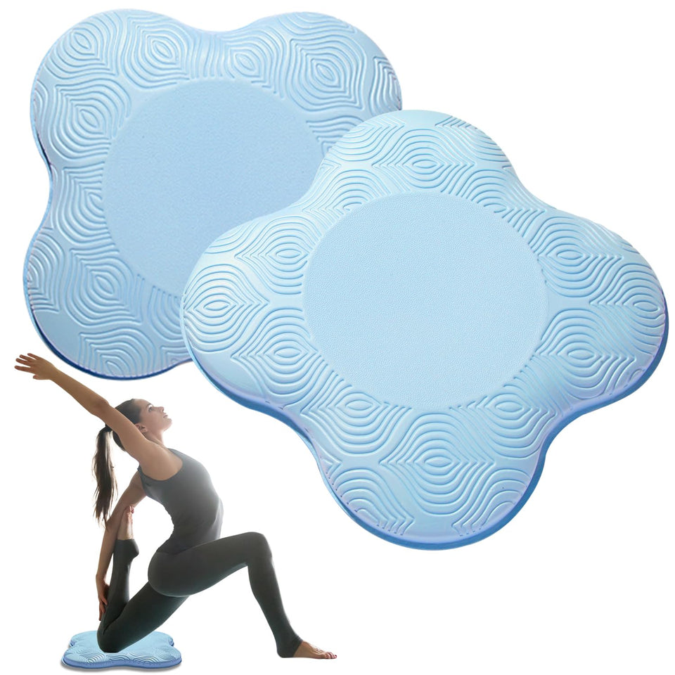 MBHKRRS yoga knee pads blue pack for comfortable floor workouts