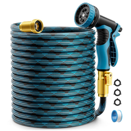 Mbtrong 50ft non-expandable garden hose core for stable water flow outdoors.