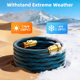 Mbtrong rugged braided cover protects the inner tube from wear during heavy use.