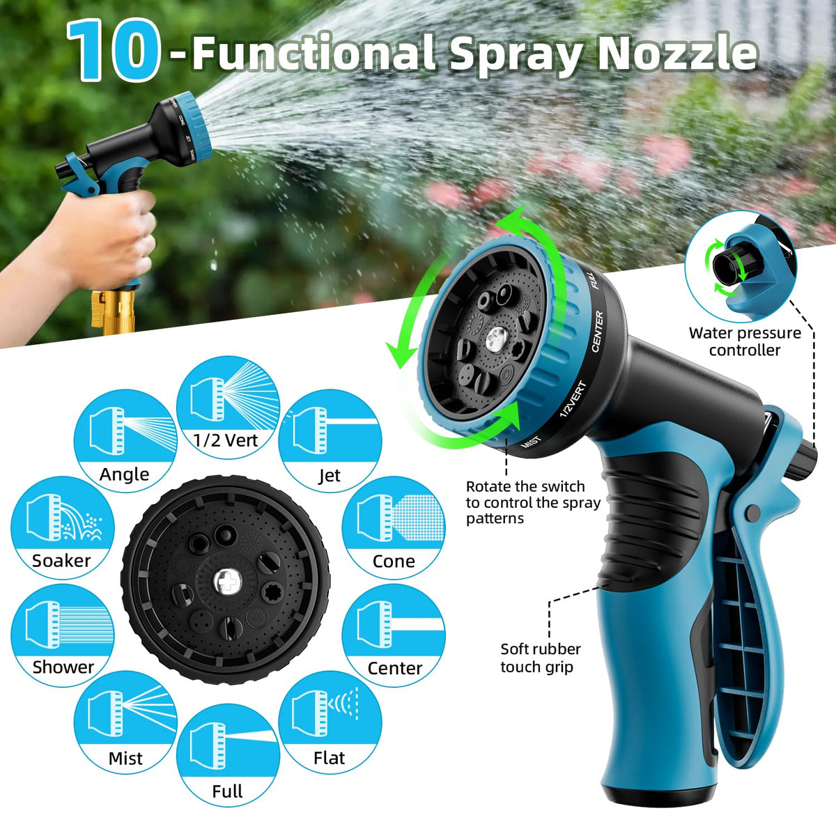 Mbtrong wide temperature tolerance for flexible use in all seasons.
