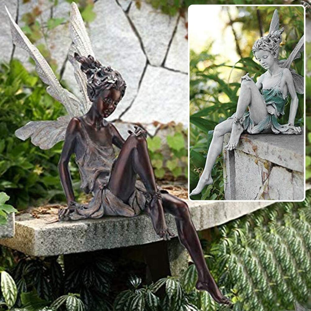 MBVBN garden fairy statue for porch decor, creating a welcoming backyard focal point