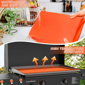 MBYLOEBA foldable silicone mat stores compactly for easy setup and storage.