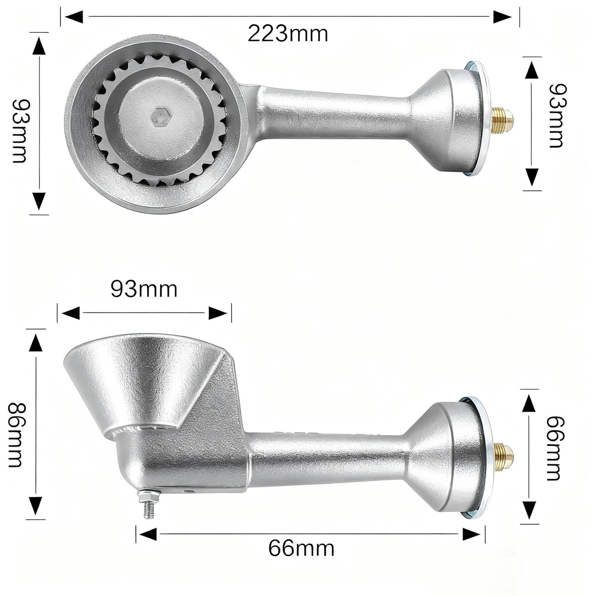 MCAMPAS 20 PSI adjustable regulator enables high-heat control
