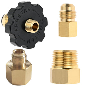 MCAMPAS 3/8 in male flare to 1/4 in NPT adapter for compatibility