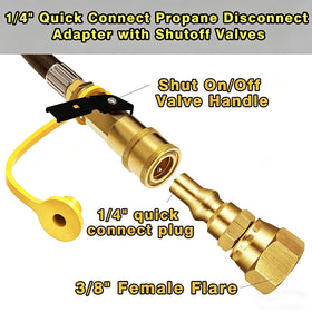 MCAMPAS brass quick connect fittings provide an airtight, leak-resistant seal.