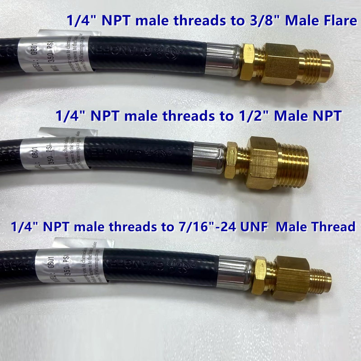 MCAMPAS fill hose for backup tank use during camping trips