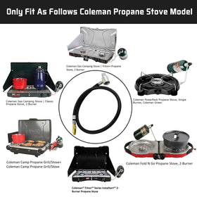 MCAMPAS 15 PSI high-pressure regulator maintains steady flame.