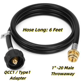 MCAMPAS propane hose setup extends stove use with refillable tanks