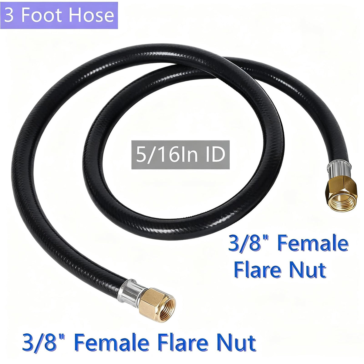 MCAMPAS quick-connect ends simplify setup for grills and fire pits.