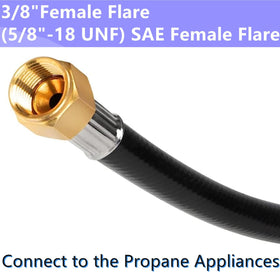 MCAMPAS hose uses durable rubber for all-weather outdoor use.