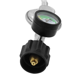 MCAMPAS propane regulator with gauge enhances safety awareness and control.