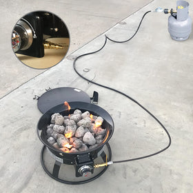 MCAMPAS quarter-inch quick connect valve with easy one-handed operation.