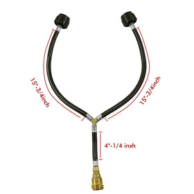 MCAMPAS close-up of dual-tank connection showing brass components and durability