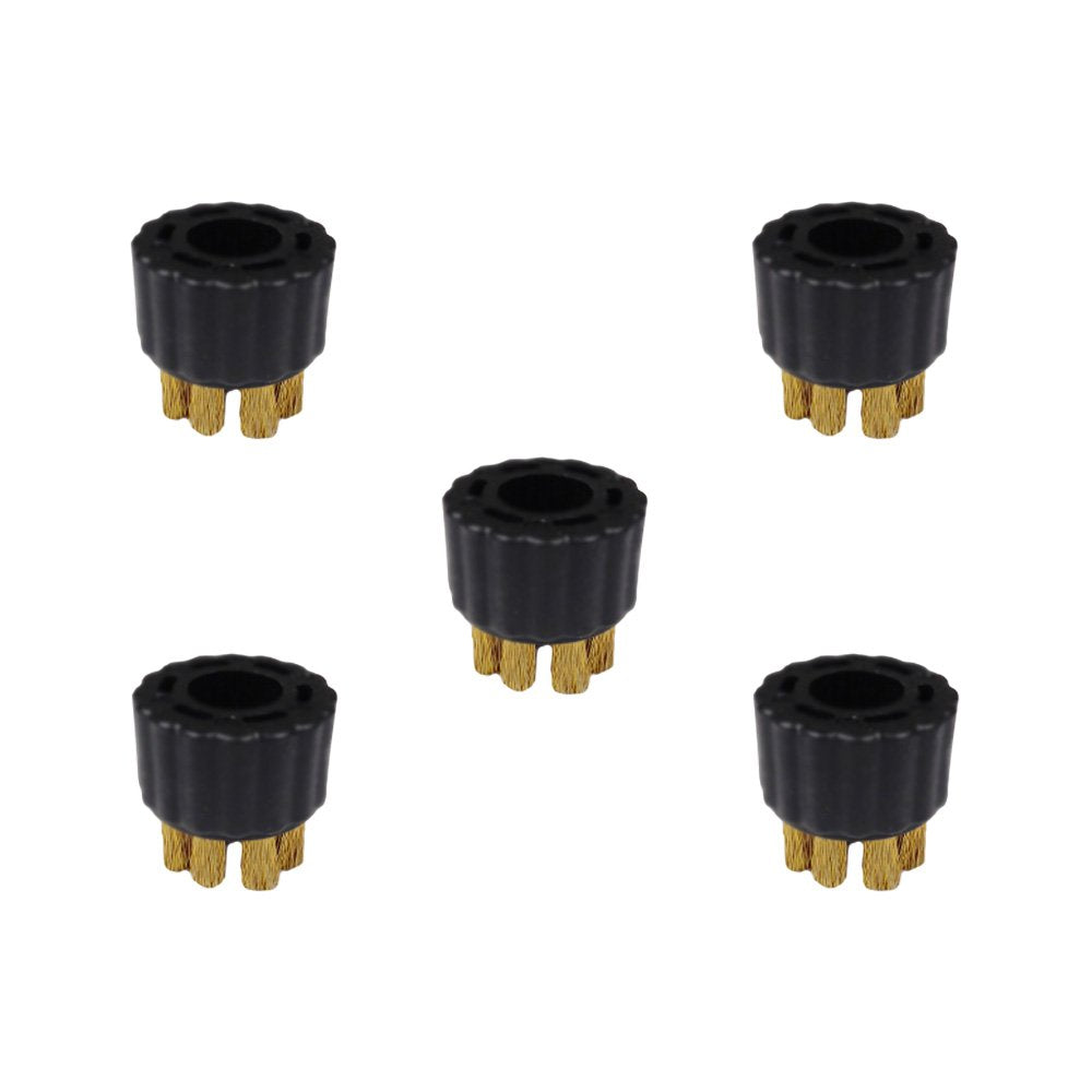 McCULLOCH A275-004 brass brush 5-pack for tough metal scrubbing on grills, ovens and engines