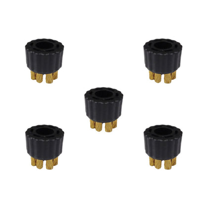 McCULLOCH A275-004 brass brush 5-pack for tough metal scrubbing on grills, ovens and engines