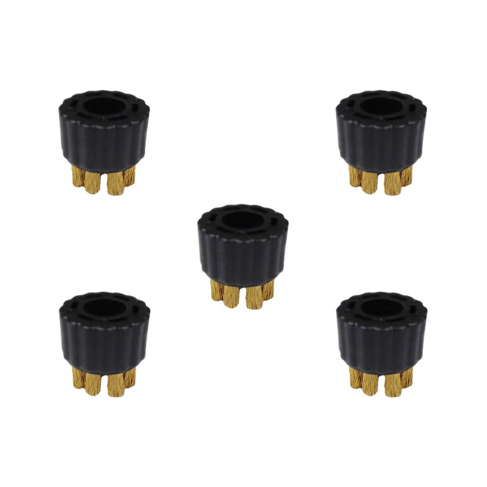 McCULLOCH A275-004 brass brush 5-pack for tough metal scrubbing on grills, ovens and engines