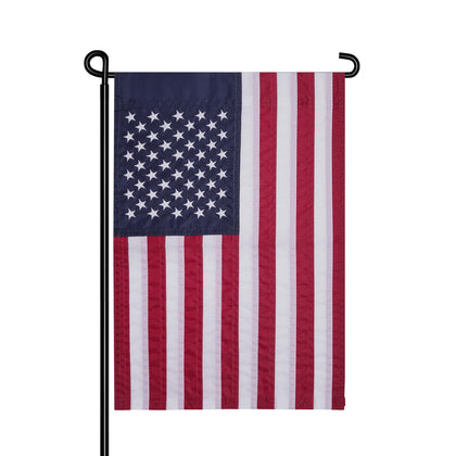 MCFULL 12x18 American garden flag with embroidered stars for durable outdoor display.