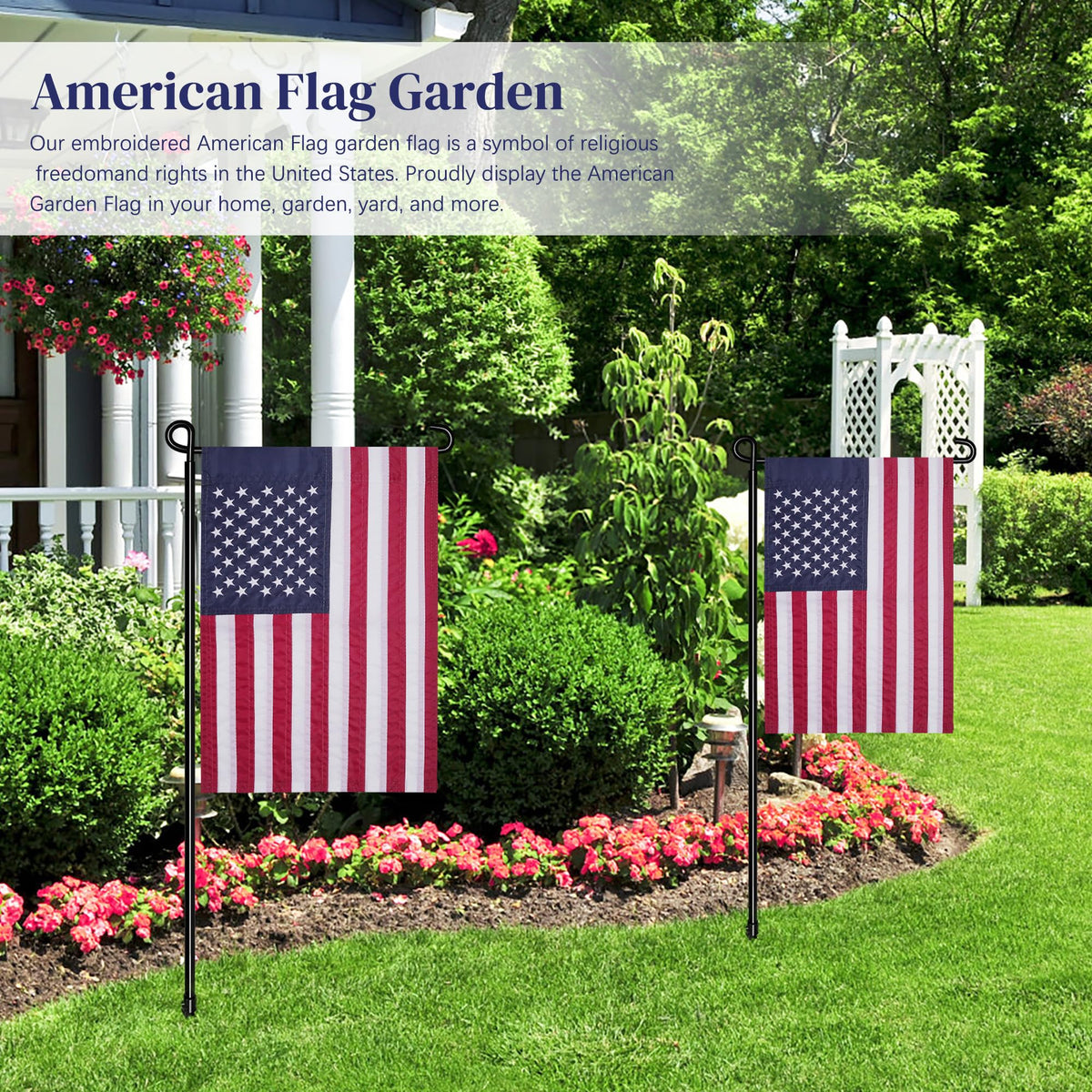 MCFULL flag features reinforced double stitching for lasting outdoor use.