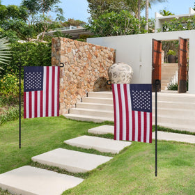 MCFULL embroidered-stars closeup highlighting textured patriotic flag design.