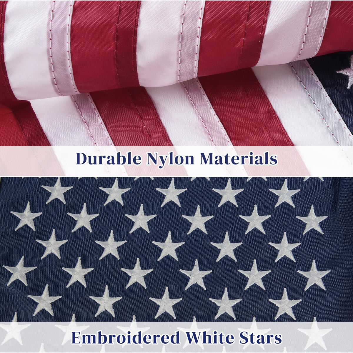 MCFULL patriotic yard flag on a stand-ready design enhances porch or entryway.