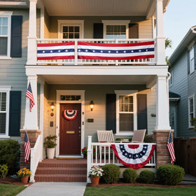 MCJC large-coverage bunting provides substantial decorative impact.