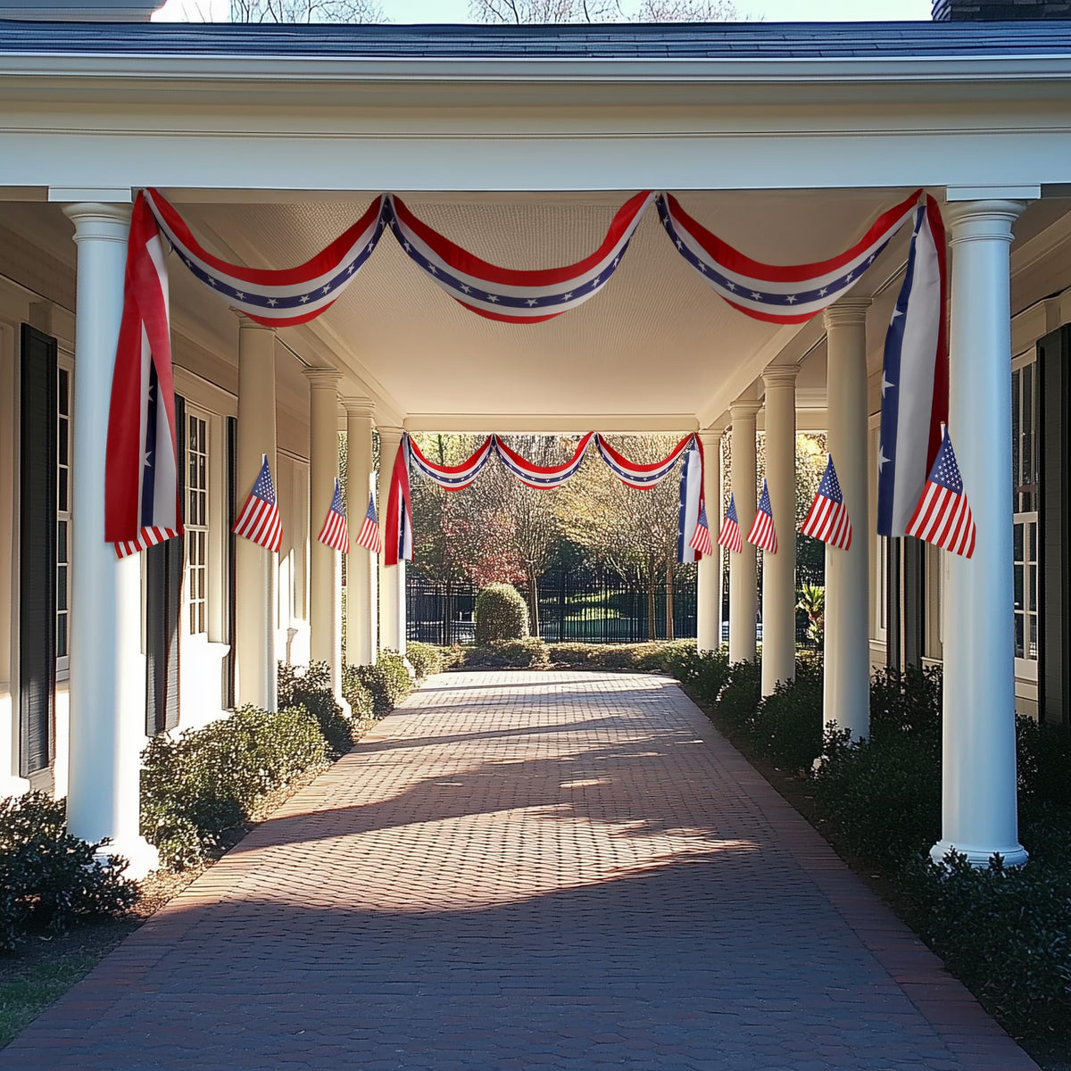 MCJC stars-stripes design captures authentic patriotic vibes for gatherings.
