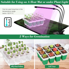 Mckanti seed starter tray humidity dome vent adjustable for better airflow.