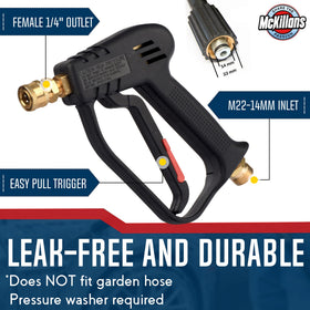Foam cannon-compatible McKillans gun enables rich foaming for soap cleaning