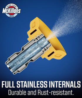 McKillans 304 stainless interior resists corrosion for long-lasting performance.