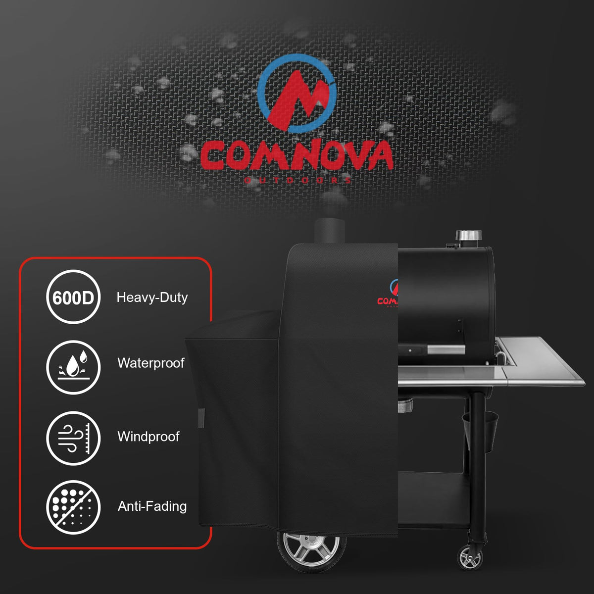 M COMNOVA OUTDOORS 600D Oxford fabric provides durable waterproof protection