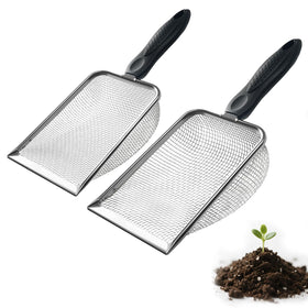 MCSDFN 2-in-1 soil sifter with 2mm mesh for silky seed-starting soil.