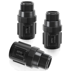 MCSDFN 25 PSI regulator in packaging, helps steady water flow for drip systems.