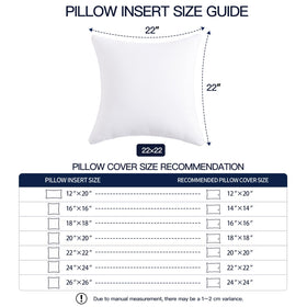 MCWPHLS plush 7D polyester filling provides lasting loft and soft support.