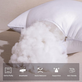 MCWPHLS vacuum-packed pillows fluff back to shape with simple home methods.