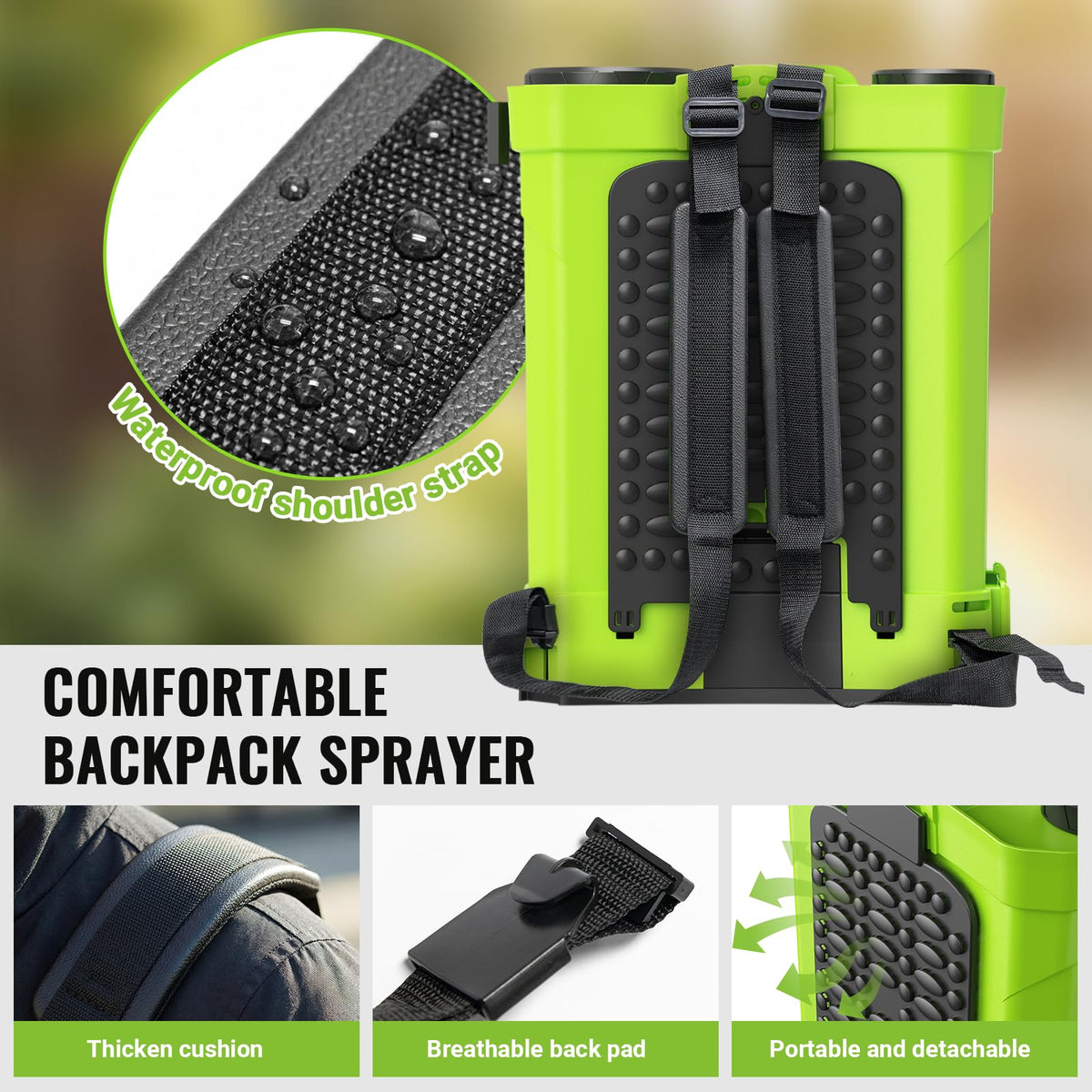 MCY 20-liter leak-proof tank designed for durability and easy filling