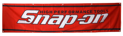 mDesign Daoops 2x8ft banner front view for large outdoor displays.
