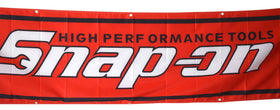 mDesign Daoops banner side view highlights lightweight durable polyester.