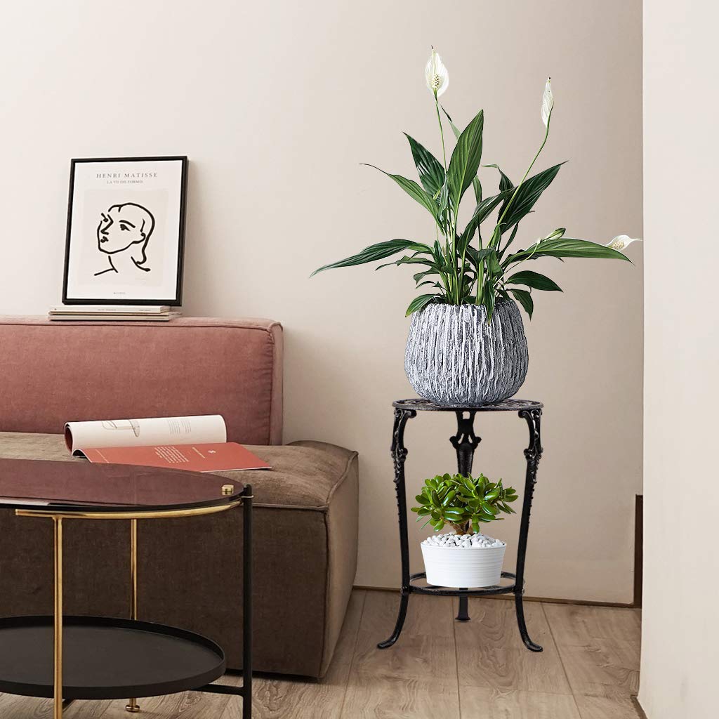 MDLUU plant stand bedroom arrangement offers stable support for tall pots