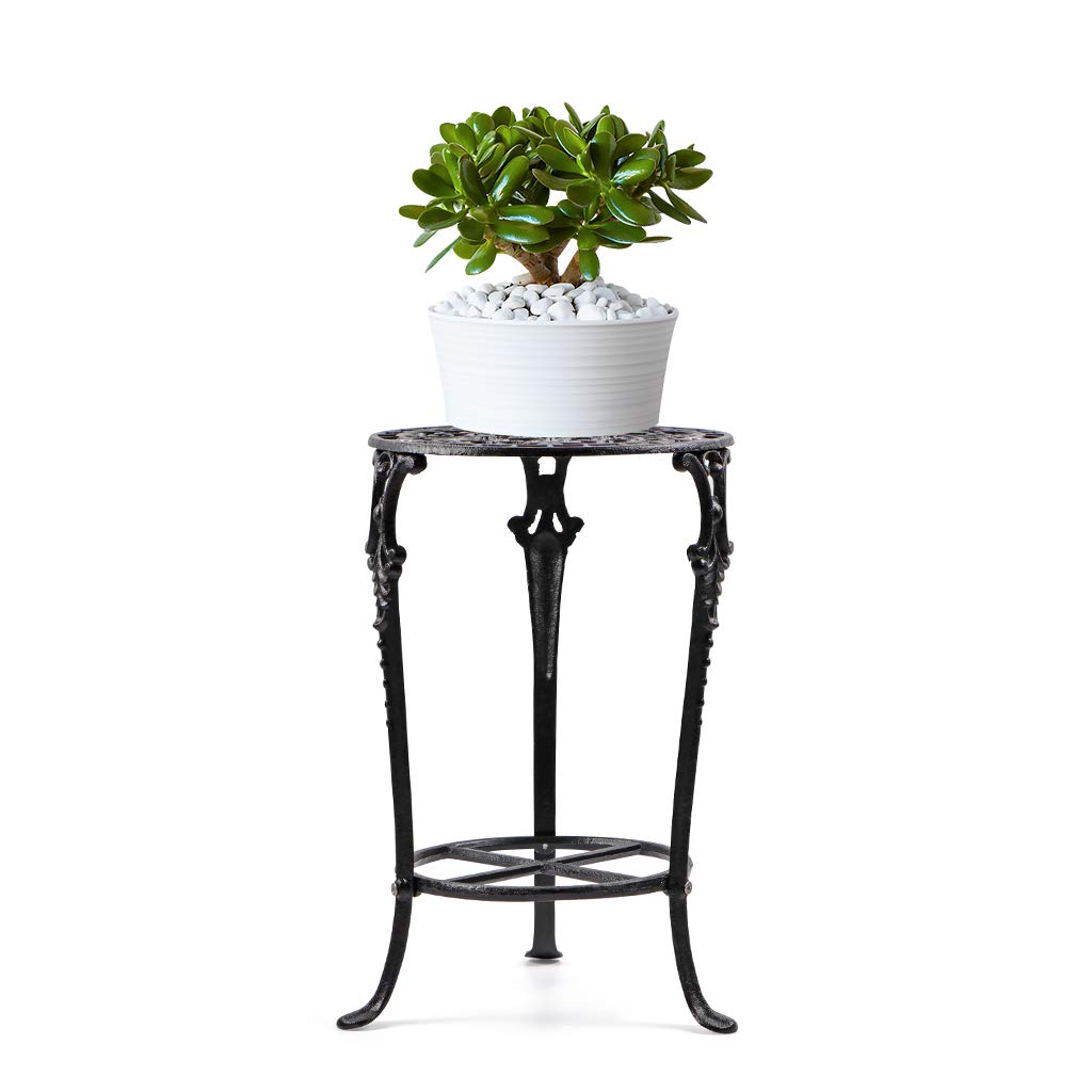 MDLUU plant stand top view shows sturdy cast iron and stable top surface