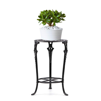 MDLUU plant stand top view shows sturdy cast iron and stable top surface