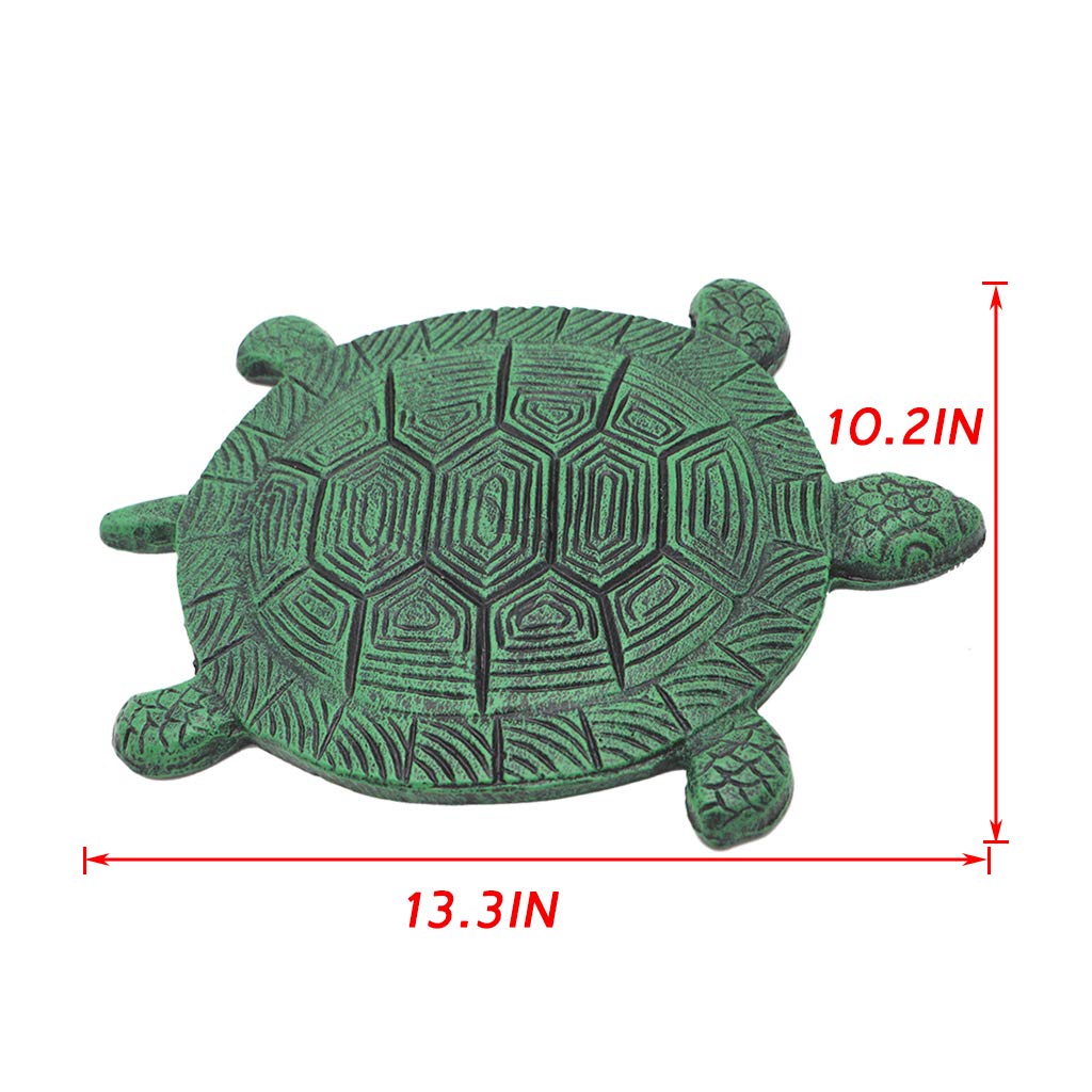 MDLUU tortoise stepping stone cast-iron detail emphasizes rugged weather resistance