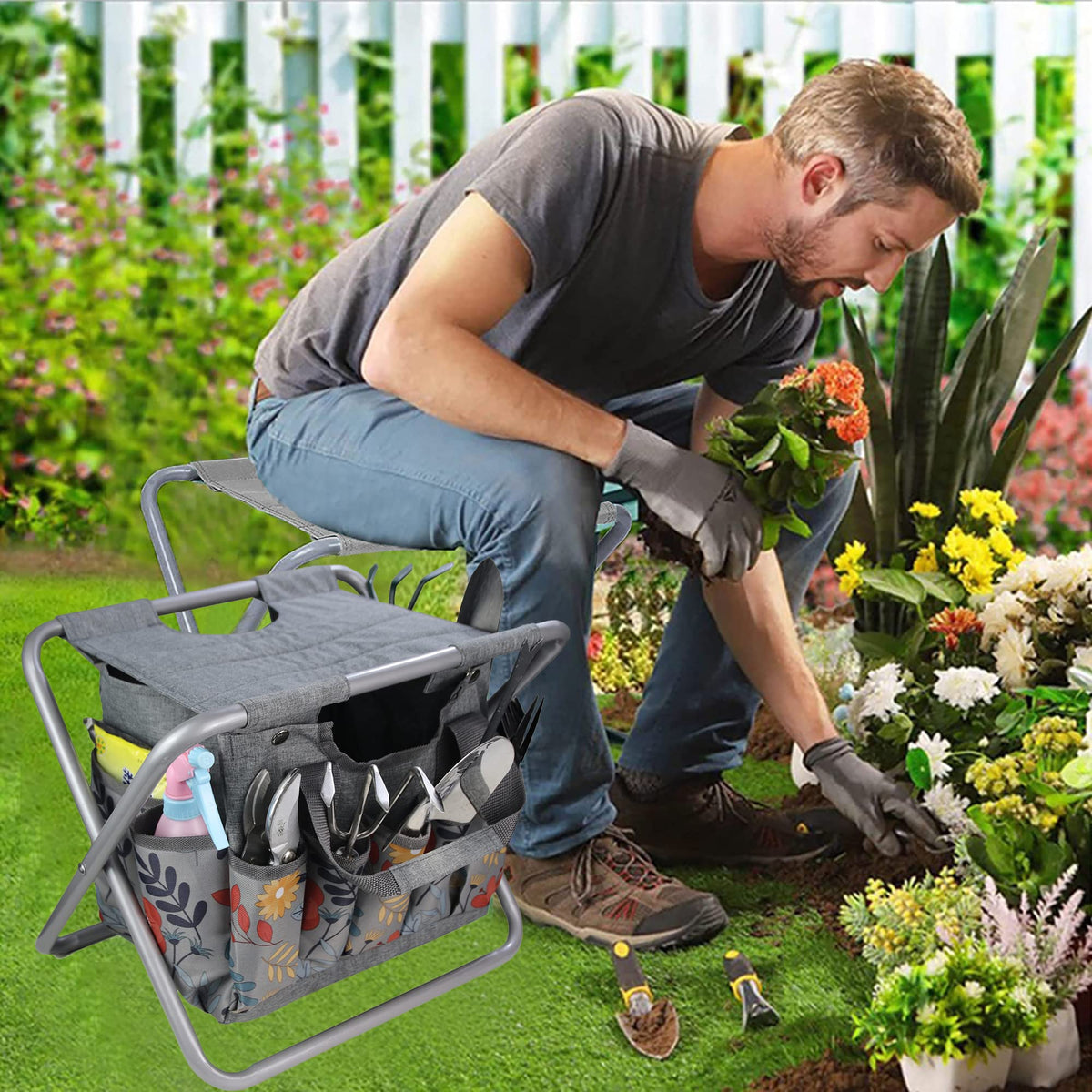 MDSTOP portable stool is easy to carry in a bag or car.