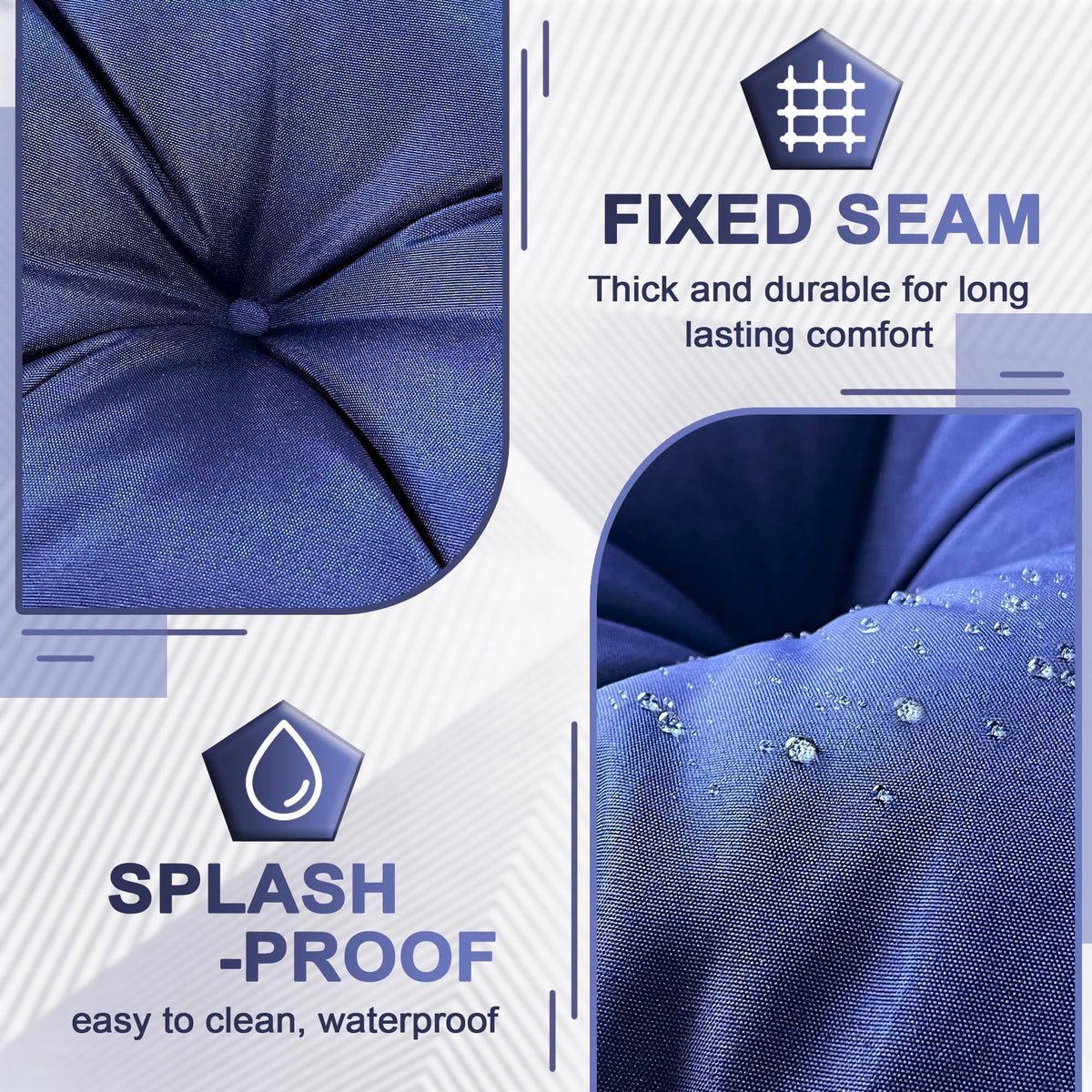 MDYHPN 4-inch thick swing seat cushion provides plush support