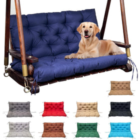 MDYHPN porch swing cushion with backrest ties for secure outdoor seating