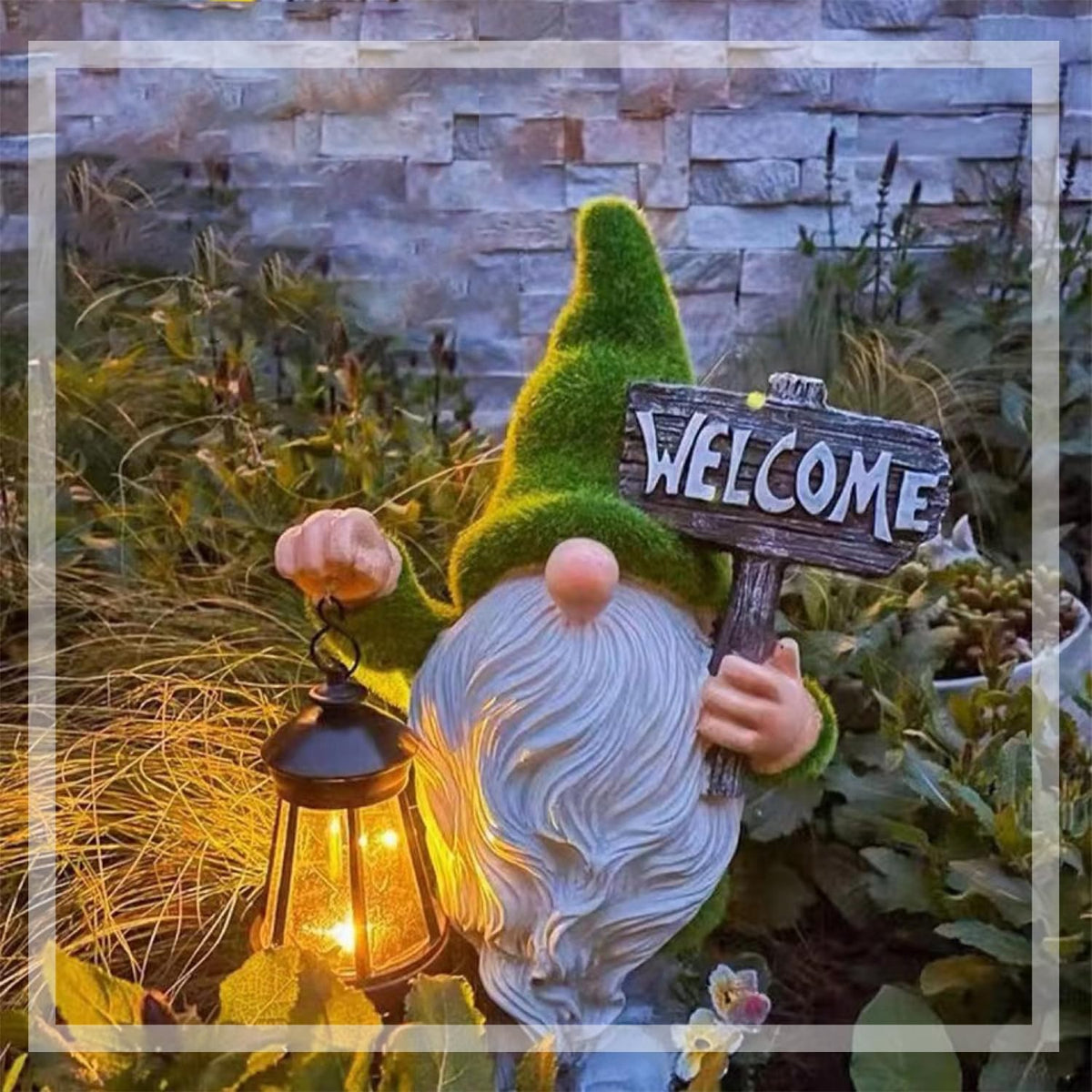 Meagkka weatherproof resin gnome designed for durable outdoor use in yards.