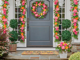 Mealah versatile entryway mat suitable for porch, balcony, or hallway