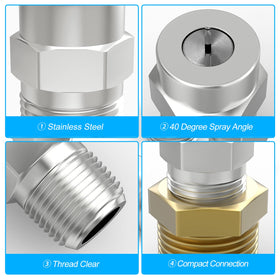 Meanlin 40-degree surface-cleaner-nozzle with 2.5 orifice and 4000 PSI rating