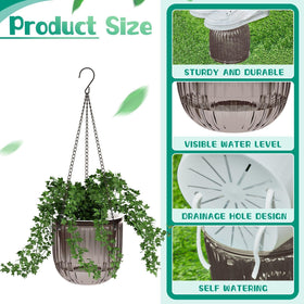 Meanplan planter features cotton rope water reservoir to keep soil moist